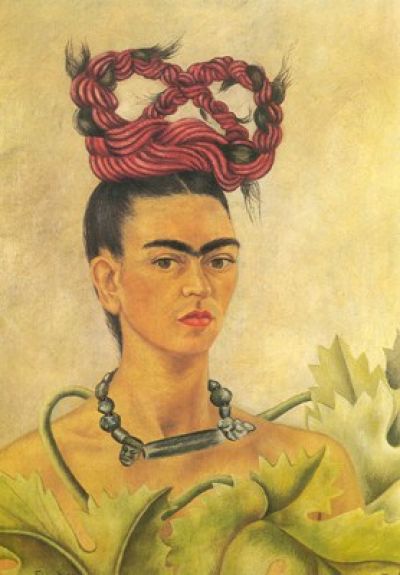 art oil painting reproduction of  Frida Kahlo Self Portrait With Braid museum quality handmade