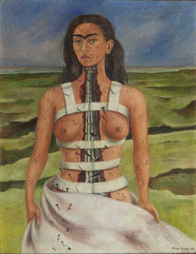 art oil painting reproduction of  Frida Kahlo The Broken Column museum quality handmade