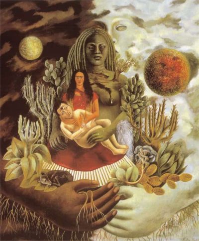 art oil painting reproduction of  Frida Kahlo The Love Embrace Of The Universe museum quality handmade
