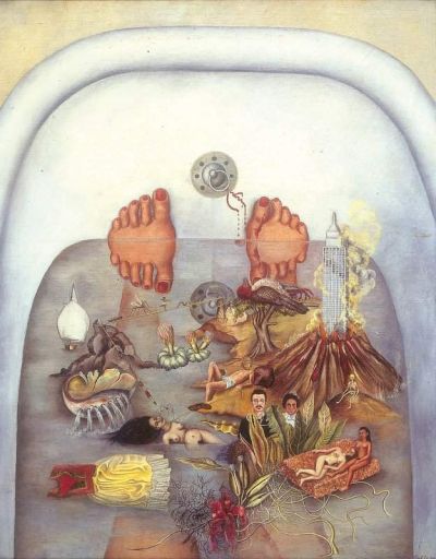 art oil painting reproduction of  Frida Kahlo What The Water Gave Me museum quality handmade