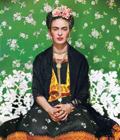 art oil painting reproduction of  Frida On White Bench By Frida Kahlo museum quality handmade
