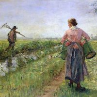 Fritz Von Uhde In The Morning 1889