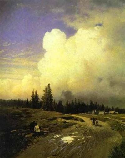 art oil painting reproduction of  Fyodor Vasilyev After A Thunderstorm 1866 museum quality handmade