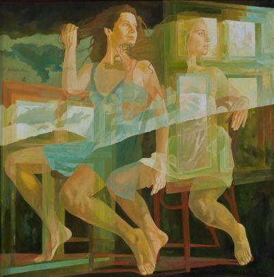 art oil painting reproduction of  G Za Xantus Window - 2012 museum quality handmade