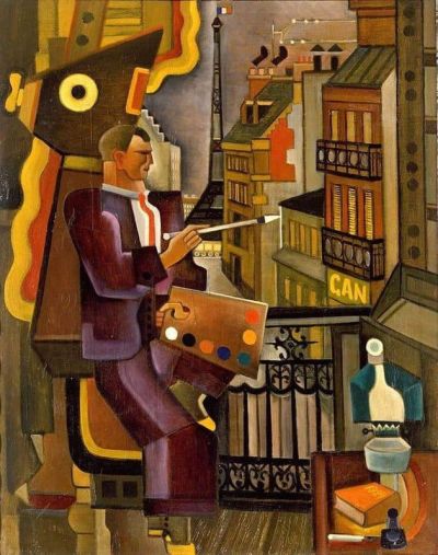 art oil painting reproduction of  Gan - Gosta Adrian-nilsson Self Portrait museum quality handmade
