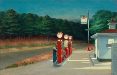 art oil painting reproduction of  Gas By Edward Hopper museum quality handmade