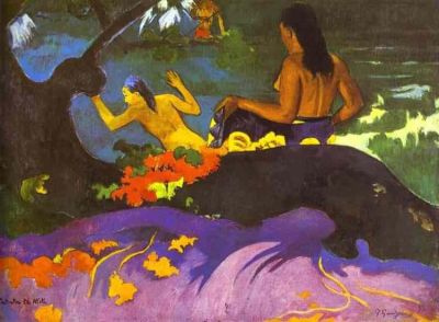 art oil painting reproduction of  Gauguin By The Sea museum quality handmade