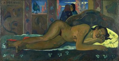 art oil painting reproduction of  Gauguin Nevermore - 1897 museum quality handmade