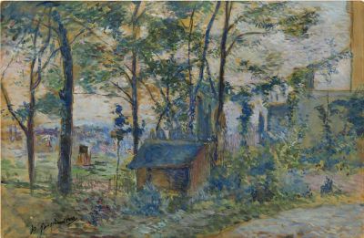 art oil painting reproduction of  Gauguin Paul Environs De Paris 1880 museum quality handmade