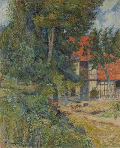 art oil painting reproduction of  Gauguin Paul Etable Pres De Dieppe Ii 1885 museum quality handmade