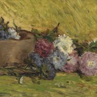 Gauguin Paul Reine-marguerites Chapeau Et Livre 1876