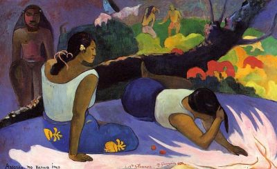 art oil painting reproduction of  Gauguin Reclining Tahitian Women museum quality handmade