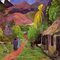 Gauguin Road In Tahiti