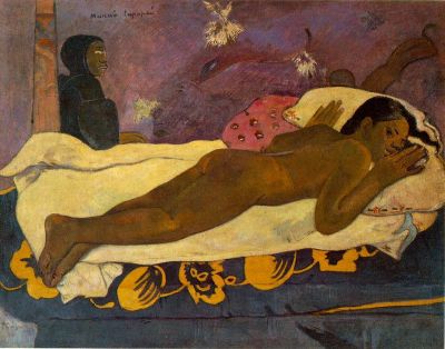 art oil painting reproduction of  Gauguin Spirit Of The Dead Watching museum quality handmade