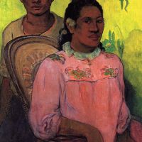 Gauguin Tahitian Woman And Boy