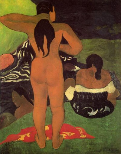 art oil painting reproduction of  Gauguin Tahitian Women On The Beach museum quality handmade
