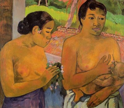 art oil painting reproduction of  Gauguin The Offering museum quality handmade