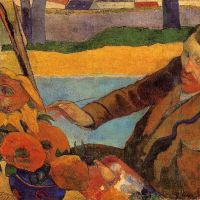 Gauguin Van Gogh Painting Sunflowers