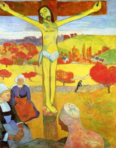 art oil painting reproduction of  Gauguin Yellow Christ museum quality handmade