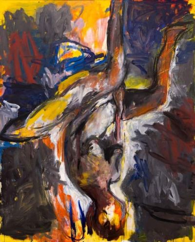 art oil painting reproduction of  Georg Baselitz Elke Vi 1976 museum quality handmade