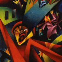 Georg Scholz Nachtlicher Larm - Bruit Nocturne - 1919