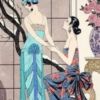 George Barbier Art Nouveau - The Difficult Admission