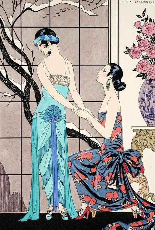 George Barbier Art Nouveau - The Difficult Admission museum quality