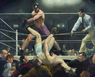 art oil painting reproduction of  George Bellows Dempsey And Firpo - 1924 museum quality handmade
