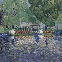 George Benjamin Luks The Swan Boats Ca. 1922