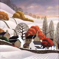 George Callaghan Winter Farm Hand Painted Reproduction