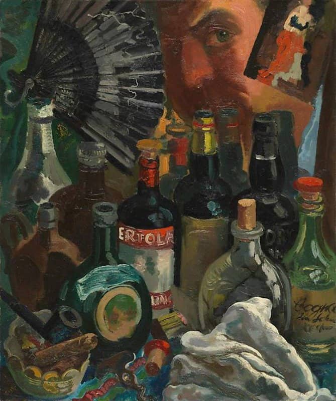 George Grosz Myself And The Barroom Mirror museum quality