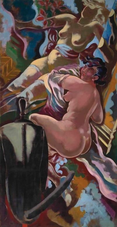 art oil painting reproduction of  George Grosz Zwei Frauen 1929 museum quality handmade