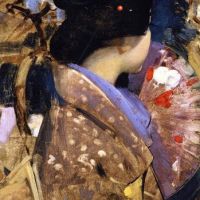 George Henry Japanese Lady With A Fan
