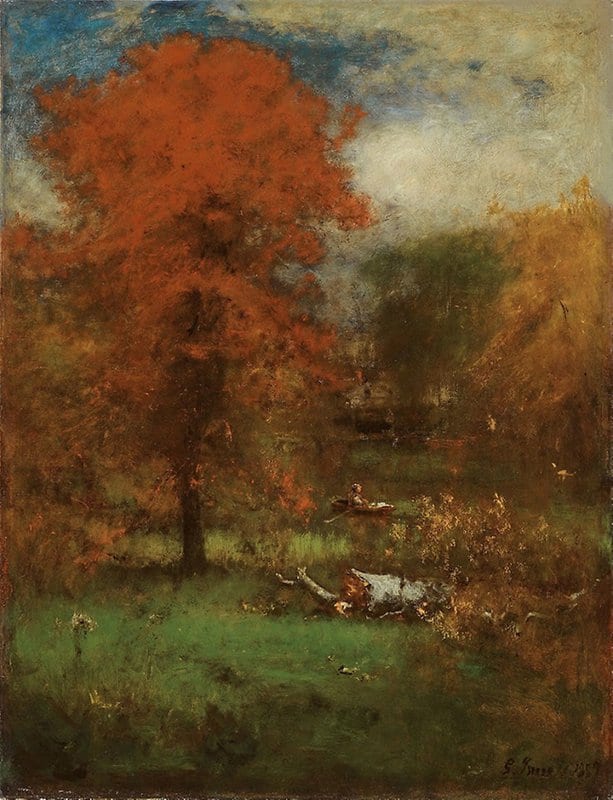 George Inness American 1825 1894 The Mill Pond 1889 museum quality