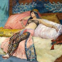Georges-antoine Rochegrosse Sarah Bernhardt En Costume De Scene.