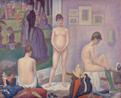 art oil painting reproduction of  Georges-pierre Seurat Models Poseuses museum quality handmade