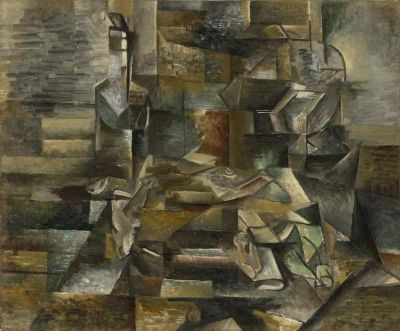 art oil painting reproduction of  Georges Braque Bottle And Fishes museum quality handmade