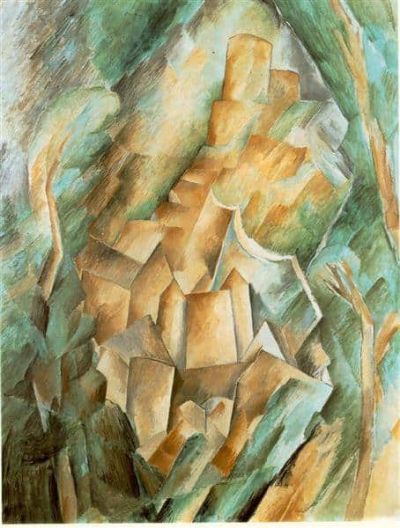 art oil painting reproduction of  Georges Braque Castle At La Roche-guyon museum quality handmade