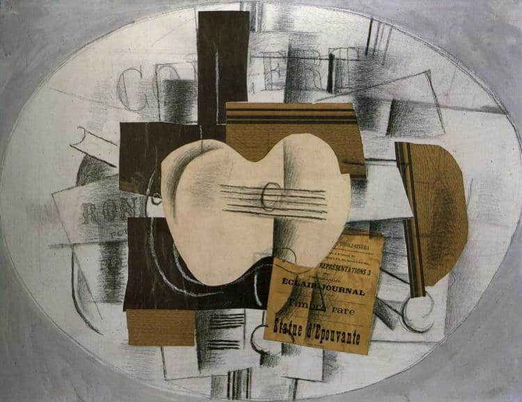Georges Braque Guitar - Program Statue D Epouvante museum quality