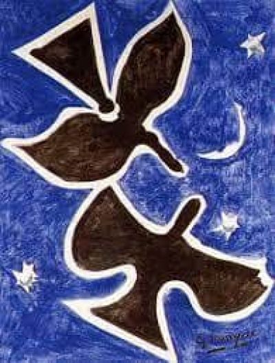 art oil painting reproduction of  Georges Braque Les Oiseaux museum quality handmade