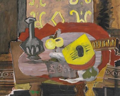 art oil painting reproduction of  Georges Braque Mandoline At The Sonate 1939-40 museum quality handmade