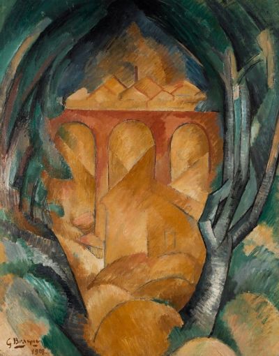 art oil painting reproduction of  Georges Braque The Viaduct At Estaque museum quality handmade