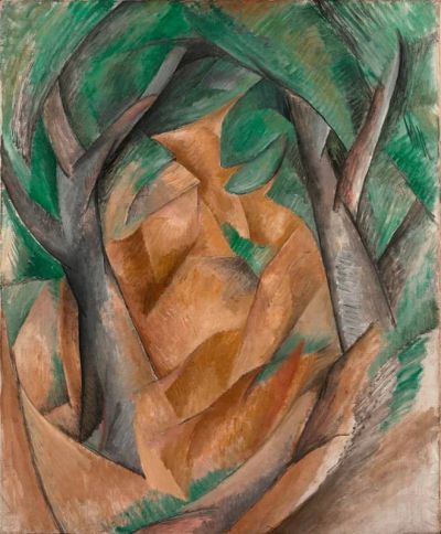 art oil painting reproduction of  Georges Braque Trees At Estaque 1908 museum quality handmade