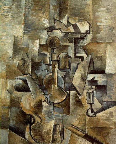 art oil painting reproduction of  Georges Braque Violin And Candlestick museum quality handmade