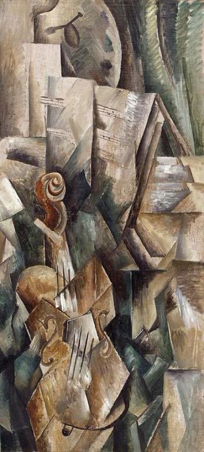art oil painting reproduction of  Georges Braque Violin And Palette museum quality handmade