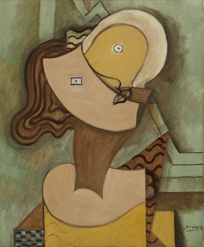 art oil painting reproduction of  Georges Braque Woman Head 2 museum quality handmade