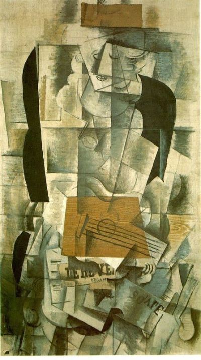 art oil painting reproduction of  Georges Braque Woman With A Guitar museum quality handmade