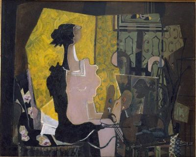 art oil painting reproduction of  Georges Braque Woman With The Easel museum quality handmade