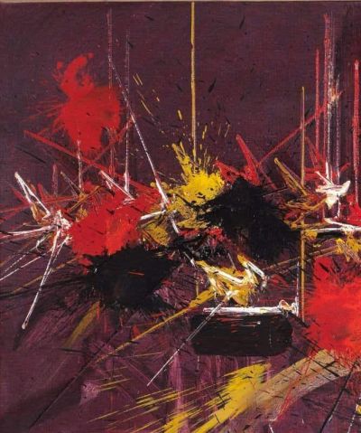 art oil painting reproduction of  Georges Mathieu Pleurs De Flamme museum quality handmade