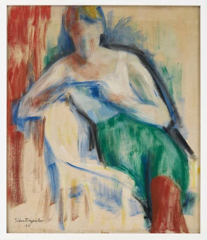 Georges Vantongerloo Zittende Vrouw - Sitting Woman - 1916 museum quality